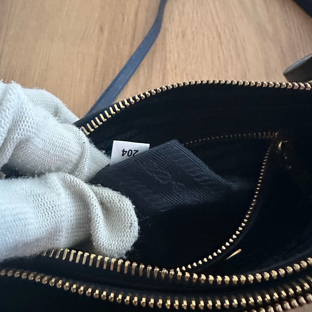 Prada Tessuto Nylon Soft Calf Double Zip crossbody bag - Picture 11 of 16